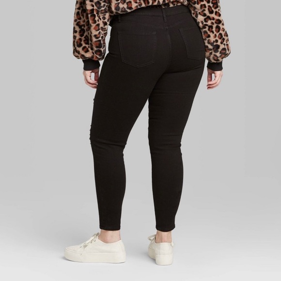 Wild Fable Super-High Rise Distressed Skinny Jeans - Picture 3 of 8